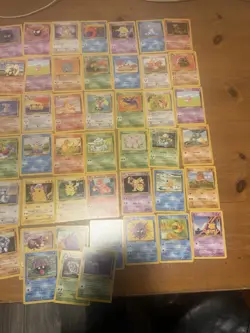 Pokemon Card Bulk Lot 51 UNIQUE Cards, Vintage WOTC LP/MP/NM Fossil Jungle Base - Image 5