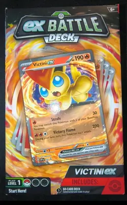 Pokemon ex Battle Deck Victini ex Sealed 60-Card Deck English 2023 MPN 290-85754 - Image 1