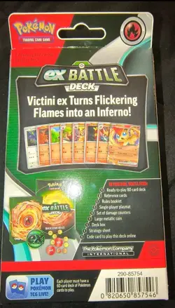 Pokemon ex Battle Deck Victini ex Sealed 60-Card Deck English 2023 MPN 290-85754 - Image 2