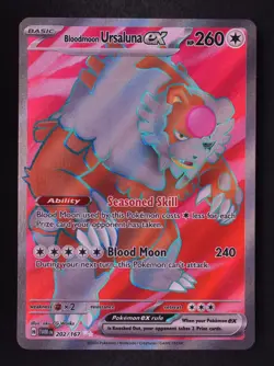 Bloodmoon Ursaluna ex 202/167 - Pokemon Twilight Masquerade Ultra Rare Card - Image 1