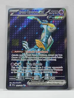 Pokemon TCG Iron Crown EX Holo Ultra Rare Card Temporal Forces 191/162 - Image 1