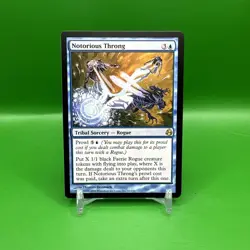 Magic The Gathering MORNINGTIDE NOTORIOUS THRONG blue card MTG - Image 1