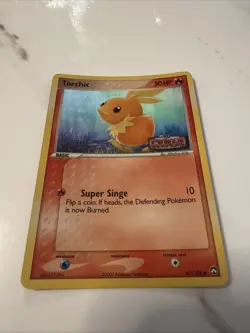 Torchic 67/108 Stamped EX Power Keepers Pokemon Card Reverse Holo 2007 - Image 3