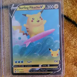 Pokemon Pikachu Card Lot 5 Cards - Celebrations & Pokemon GO, V & Promo Variants - Image 2