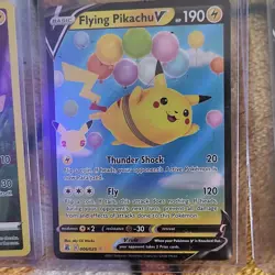 Pokemon Pikachu Card Lot 5 Cards - Celebrations & Pokemon GO, V & Promo Variants - Image 3