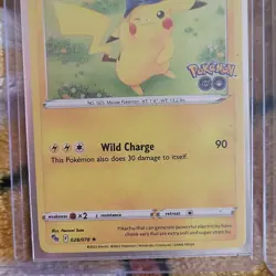 Pokemon Pikachu Card Lot 5 Cards - Celebrations & Pokemon GO, V & Promo Variants - Image 5