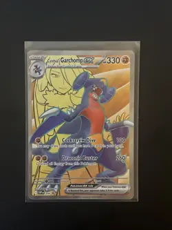 Pokemon Promo Cynthia’s Garchomp Ex Full Art Foil Rare Card #204 - Image 1