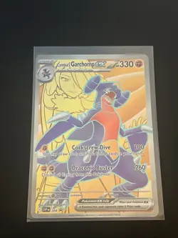 Pokemon Promo Cynthia’s Garchomp Ex Full Art Foil Rare Card #204 - Image 2