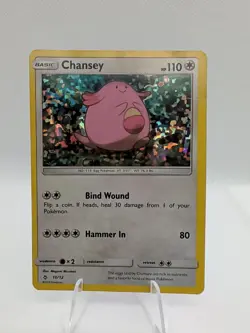 Chansey 10/12 McDonalds 2018 Promo Holo Rare Pokemon Card - Image 1