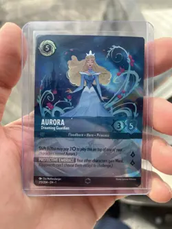 DISNEY LORCANA card Aurora - Dreaming Guardian Enchanted 213/204 EN-1 Holo NM - Image 1