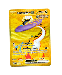 Pokemon Temporal Forces RAGING BOLT EX Hyper Rare Gold 218/162 Card MINT-NM - Image 1