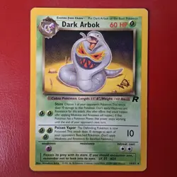 Dark Arbok [W Stamped] 19/82 Wotc Promo Regular Pokemon Card LP - Image 1