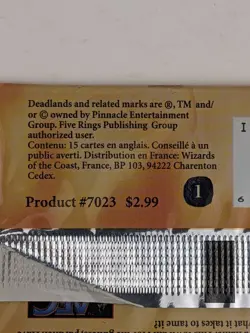 AEG Deadlands Doomtown TCG | Episode #3 15-Card Saddle Bag | #7023 | New Sealed - Image 3