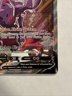 Pokemon TCG Genesect v Fusion Strike Holo Card 255/264 Full Art Ultra Rare NM - Image 4