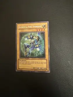 ELEMENTAL HERO SPARKMAN Yu-Gi-Oh Card EHC2-EN001 LIMITED SECRET RARE - Image 1