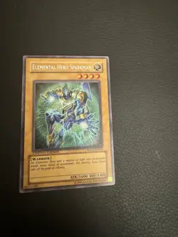 ELEMENTAL HERO SPARKMAN Yu-Gi-Oh Card EHC2-EN001 LIMITED SECRET RARE - Image 2