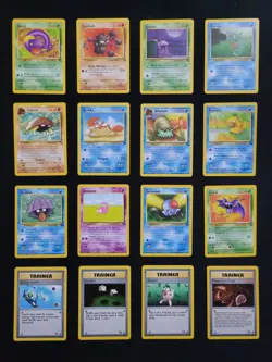 Pokemon Fossil Red Logo 3rd Print 1999 2000 Full Commons Set 16 Cards - Image 3