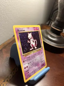 1999 Pokemon Base Set Mewtwo Holo Rare Card 10/102 - Raw Ungraded - Very Good - Image 2