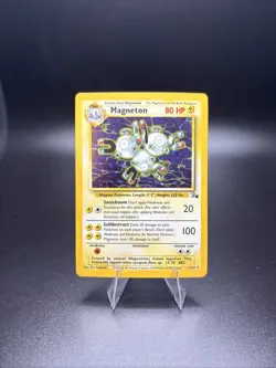 Pokemon TCG Magneton Fossil Holo Rare Card 11/62 - Image 1