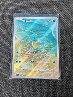 Squirtle 170/165 Sv: Scarlet & Violet 151 Holo Pokemon card US seller - Image 1