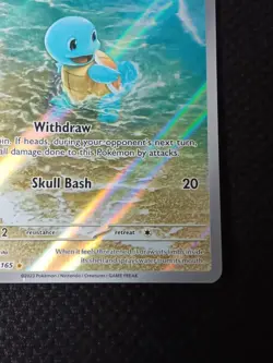 Squirtle 170/165 Sv: Scarlet & Violet 151 Holo Pokemon card US seller - Image 4