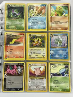 Pokemon Card Collection VTG Binder Holo Rare 1st WoTC Jolteon Delta Species Pika - Image 1