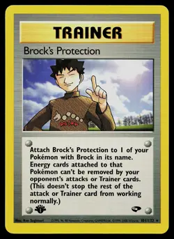 Pokemon Card - Brock's Protection Gym Challenge 101/132 Rare 1st Edition - Image 1