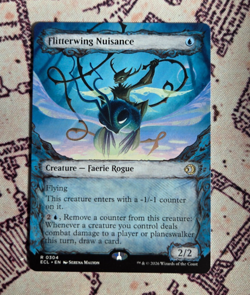 MTG Flitterwing Nuisance Showcase Lorwyn Eclipsed Magic the Gathering NM - Image 1