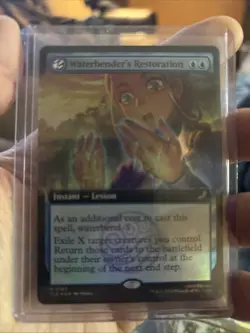 Waterbender's Restoration (Extended Art Foil) Rare MTG Avatar Eternal - Image 1