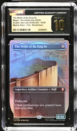 THE WALLS OF BA SING SE Avatar TLA Borderless Foil CGC Pristine 10 MTG - Image 1