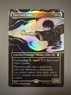 Fire Lord Zuko (Borderless) 315 Foil Avatar: The Last Airbender - Image 1