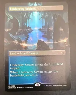 Undercity Sewers (Borderless) Murders at Karlov Manor MTG Foil Near Mint - Image 1