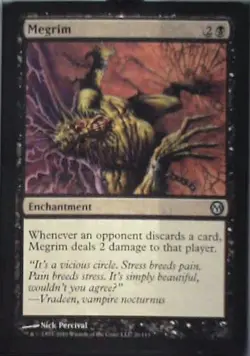 Megrim - Duels of the Planeswalkers: #26, Magic: The Gathering Nm C289 - Image 1