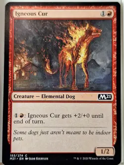Igneous Cur - Magic 2021 Core Set M21 - Magic the Gathering MTG Nice! - Image 1