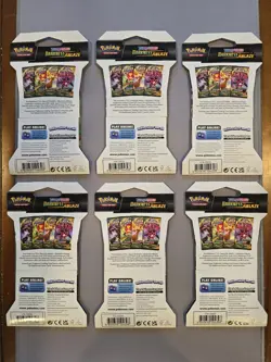 Pokemon Darkness Ablaze Sleeved Booster Packs X6 - Image 2