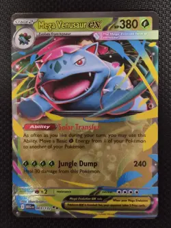 Mega Venusaur ex 3/132 - Mega Evolution - Near Mint - Pokemon TCG - Image 1