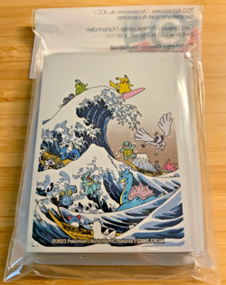 Pokemon Center Official Sleeves (x65) Great Wave Pikachu & Friends - New 🇺🇸 - Image 1