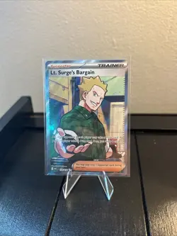 Pokemon 2025 Mega Evolution Lt. Surge’s Bargain #170/132 Ultra Rare NM - Image 1
