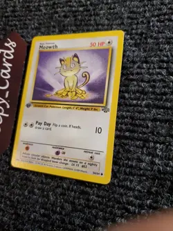 MEOWTH Pokemon 1st Edition Jungle 56/64 1999 WOTC NM - Image 2
