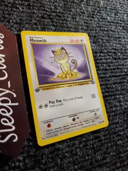 MEOWTH Pokemon 1st Edition Jungle 56/64 1999 WOTC NM - Image 3