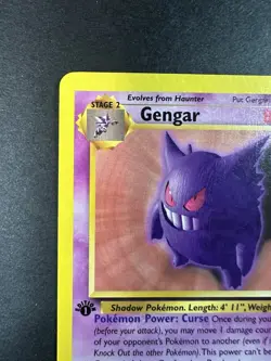 Pokemon TCG Gengar First Edition Non Holo Fossil Set 20/62 1999 Vintage Rare - Image 3