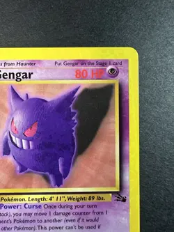 Pokemon TCG Gengar First Edition Non Holo Fossil Set 20/62 1999 Vintage Rare - Image 4