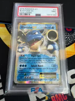 2016 Pokemon XY Evolutions Blastoise EX #21 PSA 9 MINT - Image 1