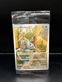 Pokemon TCG: Mimikyu SVP 075 Black Star Promo Holo English Sealed I - Image 1
