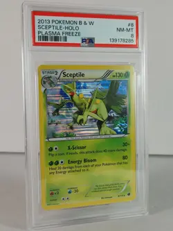 Sceptile - Plasma Freeze - POKEMON - 8/116 - Holo Rare - 2013 - PSA 8 - Image 2