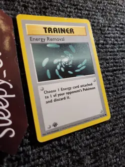 Energy Removal 92/102 - 1ST EDITION SHADOWLESS - Pokemon Base Set Trainer - NM - Image 3