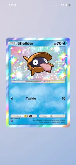 Shellder Shiny Crimson Blaze Pokemon TCG Pocket 2 Star ⭐⭐ (English) - Image 1