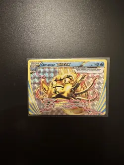Pokemon TCG Omastar Break Fates Collide 19/124 Holo Rare LP. - Image 1