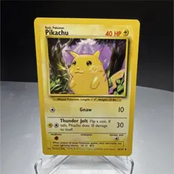 Pokemon Pikachu Base Set Basic Regular English TCG 58/102 - Image 1
