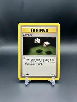 Pokemon Fossil Gambler 60/62 Fossil 1st Edition VLP - Image 1